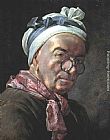 Jean Baptiste Simeon Chardin Famous Paintings - Self-Portrait